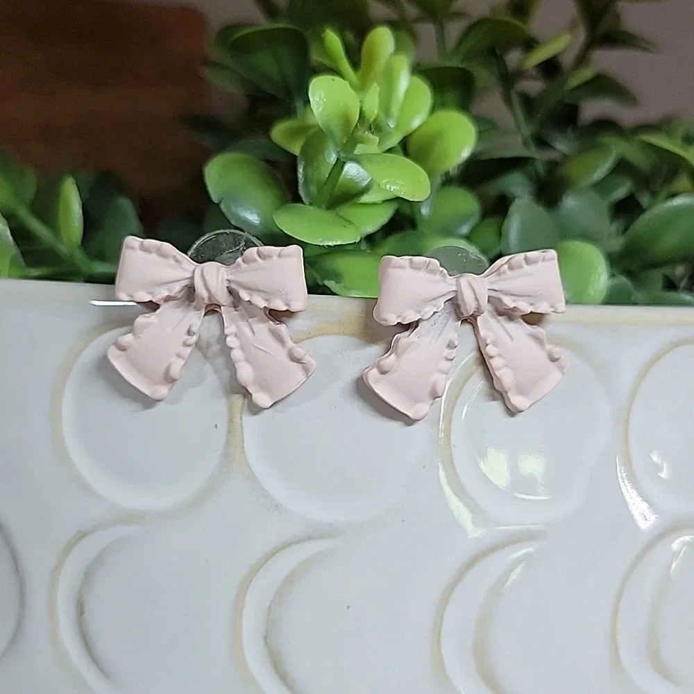 🔥LAST PAIR🔥 PINK BOW EARRINGS